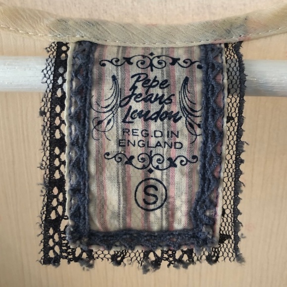 Pepe Jeans London Embellished Ruffle Top - Picture 2 of 6